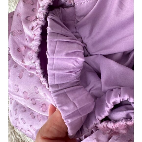 Anthropologie Hutch Ruched Wren off the shoulder Mini Dress lilac sz 6 - Picture 10 of 11